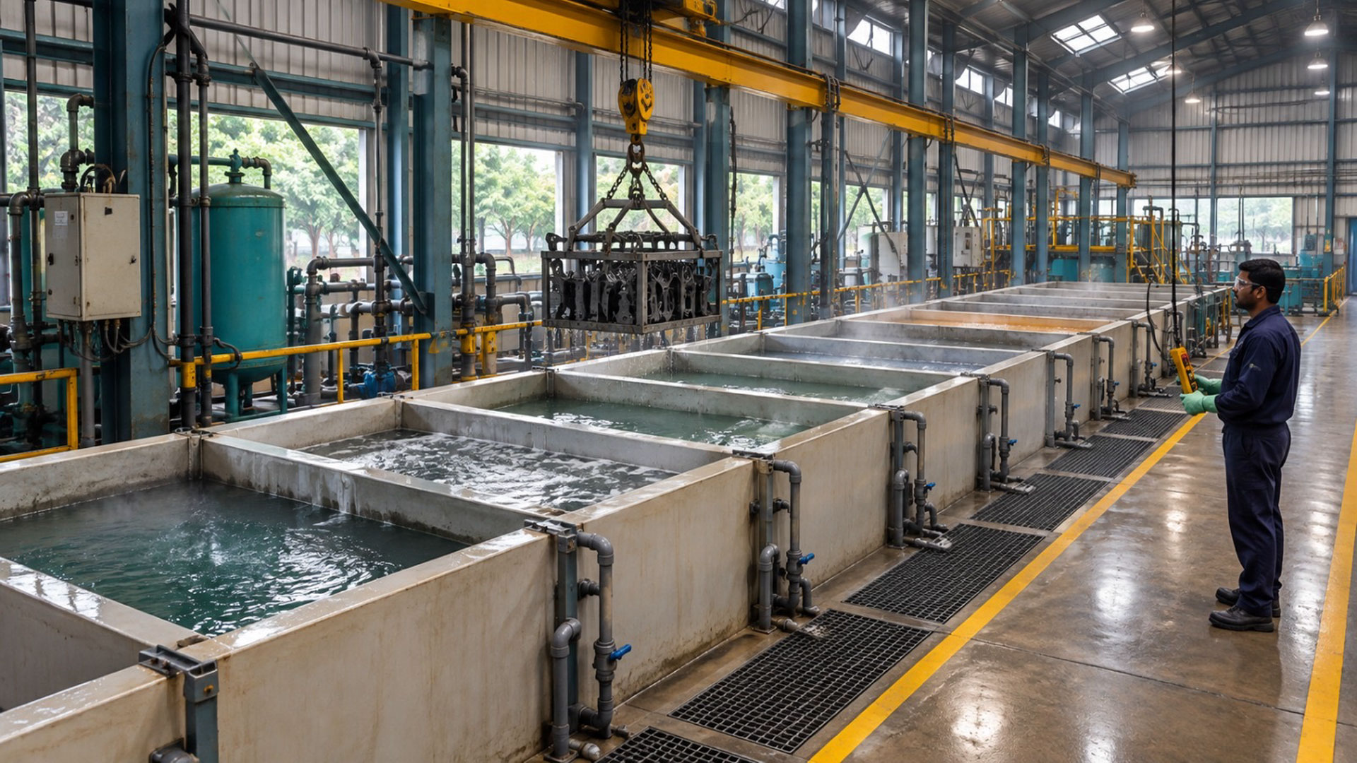 Tank Phosphating Pretreatment Line